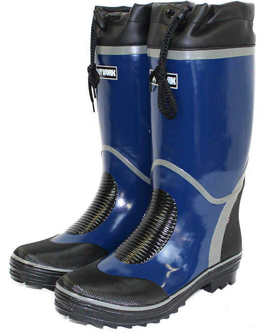 紳士カバー付長靴 紺 24.5 SS-0063
